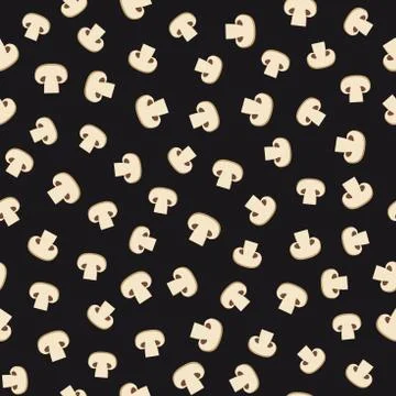 Mushroom seamless pattern Stock Illustration