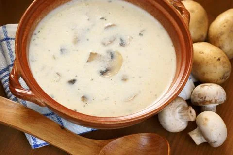 Mushroom soup Stock Photos