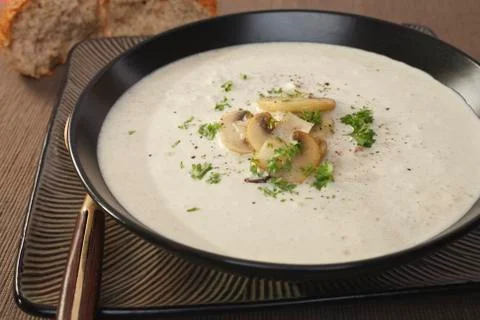 Mushroom soup Stock Photos