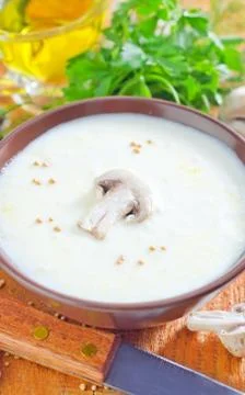 Mushroom soup Stock Photos