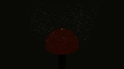 Mushroom Spore Cloud 4K Stock Footage 338383580