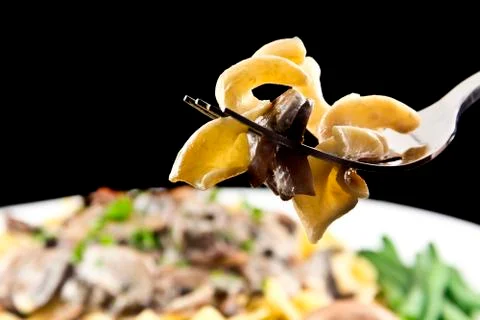Mushroom stroganoff Stock Photos