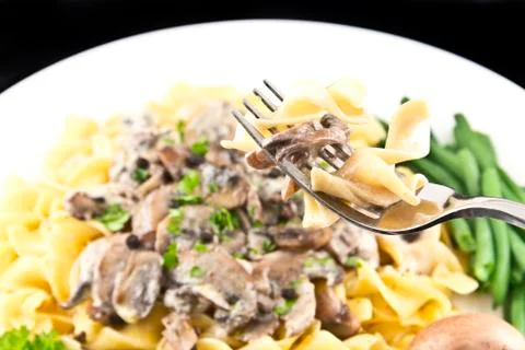 Mushroom stroganoff Foto stock