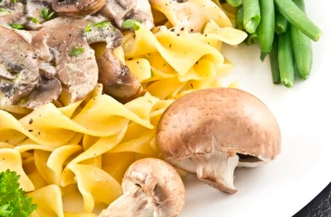 Mushroom stroganoff Stock Photos
