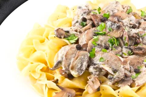 Mushroom stroganoff Stock-Fotos