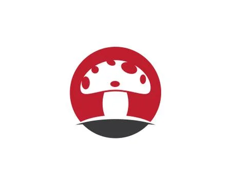 Mushroom vector icon Stock Illustration