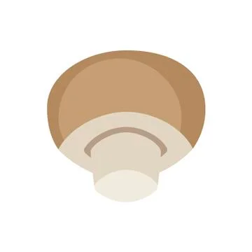 Mushroom on white background. Vector illustration in trendy flat style. EPS 10. Illustrazione stock