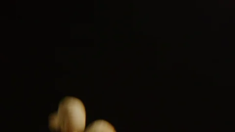 Mushrooms falling in slow motion isolated Stock Footage 126259105