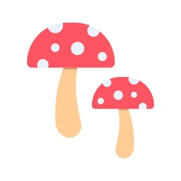 Mushrooms Icon Image. Stock Illustration
