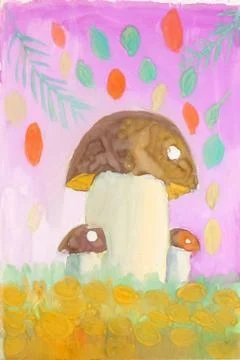Mushrooms Stock Illustration