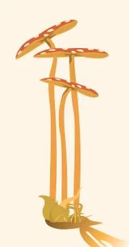 Mushrooms 스톡 일러스트