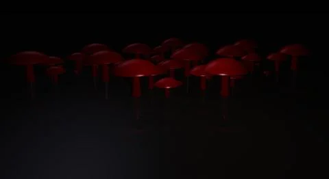 Mushrooms Stock Illustration