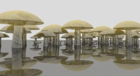 Mushrooms Illustrazione stock