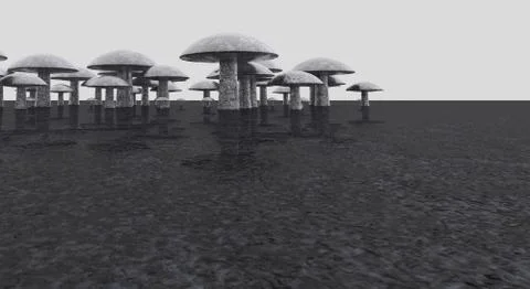 Mushrooms Stock Illustration