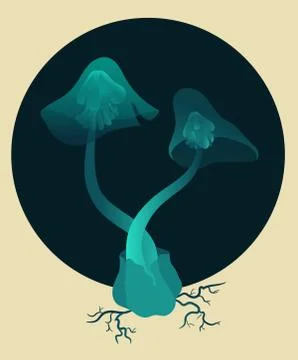 Mushrooms Illustrazione stock