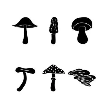 Mushrooms Stock Illustration