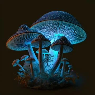 Mushrooms 库存插图