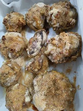 Mushrooms with meat Stock Photos