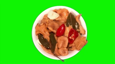 Mushrooms rotating Stock Footage 43185324