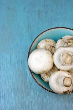 Mushrooms on table Stock Photos