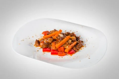 Mushrooms with vegetables Stock Photos