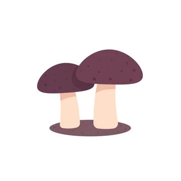 Mushrooms on white, vector icon Stock-Illustration