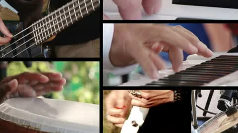 Music, 6 clips sequence Stock Footage 10732469