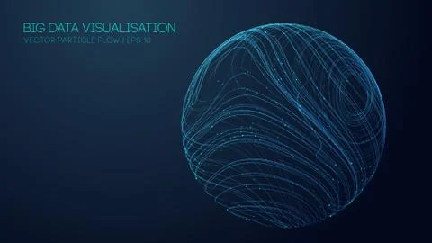Music abstract background blue. Data technology abstract futuristic illustration Stock Illustration