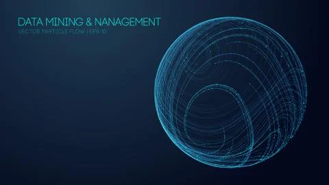 Music abstract background blue. Data technology abstract futuristic illustration Stock Illustration