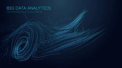 Music abstract background blue. Data technology abstract futuristic illustration Stock Illustration