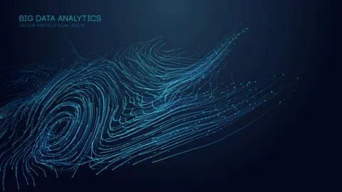 Music abstract background blue. Data technology abstract futuristic illustration Stock Illustration