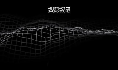 Music abstract background blue. Equalizer for music, showing sound waves with Stock Illustration