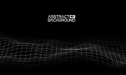 Music abstract background blue. Equalizer for music, showing sound waves with Illustrazione stock