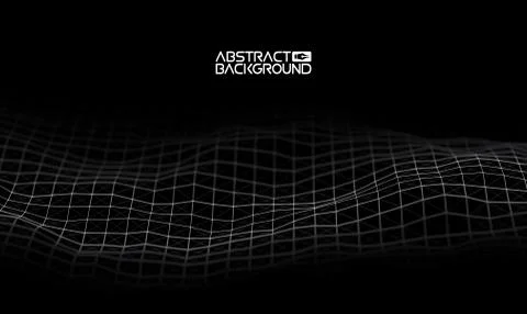 Music abstract background blue. Equalizer for music, showing sound waves with Stock Illustration