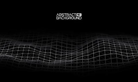Music abstract background blue. Equalizer for music, showing sound waves with Illustrazione stock