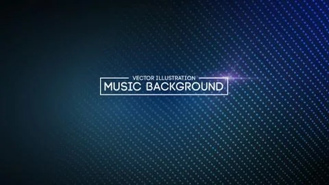 Music abstract background blue. Equalizer for music, showing sound waves with Stock Illustration