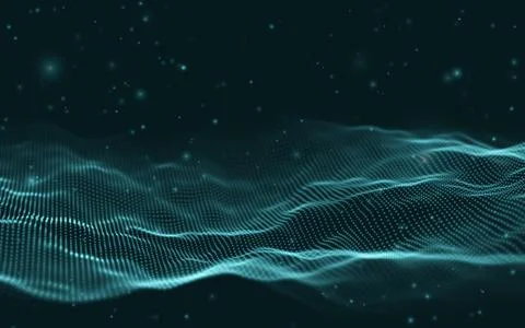 Music abstract background blue. Equalizer for music, showing sound waves with Stock Illustration