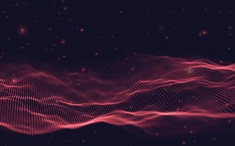Music abstract background blue. Equalizer for music, showing sound waves with Illustrazione stock