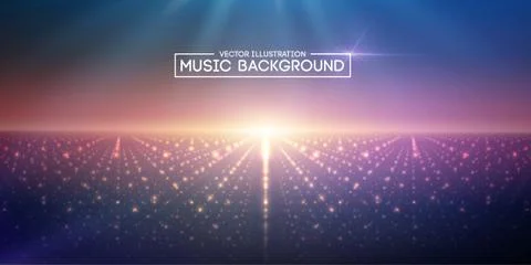 Music abstract background blue. Equalizer for music, showing sound waves with Stock-Illustration