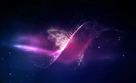 Music abstract background blue. Equalizer for music, showing sound waves with Stock Illustration