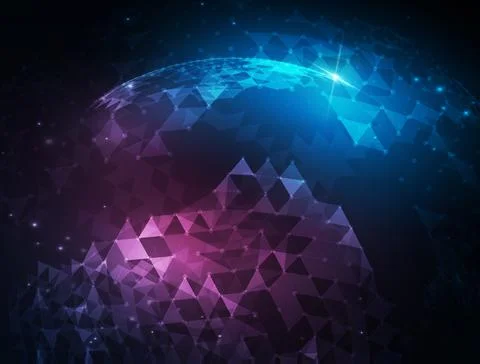 Music abstract background blue. Equalizer for music, showing sound waves with Stock Illustration