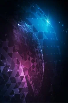 Music abstract background blue. Equalizer for music, showing sound waves with Stock Illustration