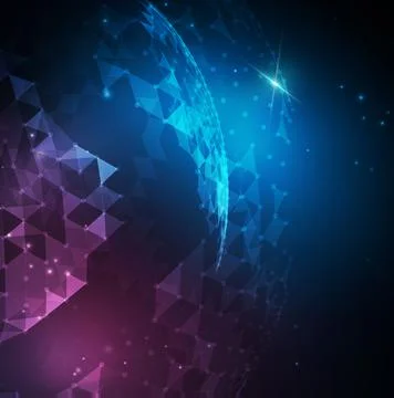 Music abstract background blue. Equalizer for music, showing sound waves with Stock Illustration