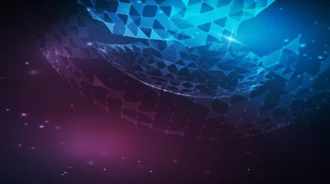 Music abstract background blue. Equalizer for music, showing sound waves with Stock Illustration