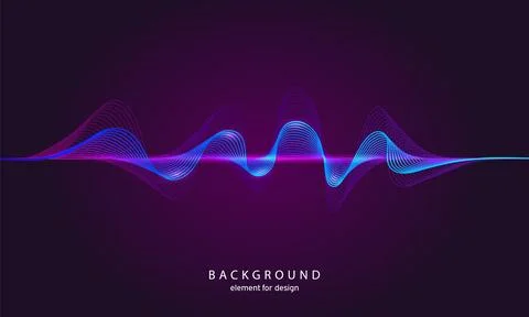 Music abstract background. Digital technology equalizer. Sound wave pattern e Illustrazione stock