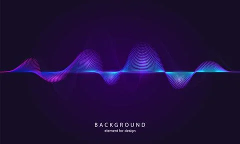 Music abstract background. Digital technology equalizer. Dot. Sound wave patt イラスト素材