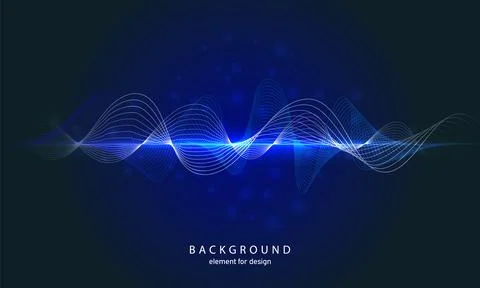 Music abstract background. Digital technology equalizer. Sound wave pattern e Stock Illustration