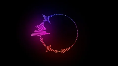 Music abstract sound wave equalizer. showing sound waves in rainbow color. Stock Footage 120020583