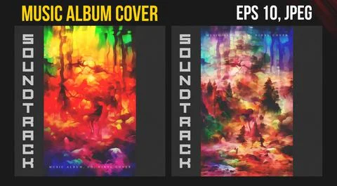 Album Cover Illustrations ~ Stock Album Cover Vectors