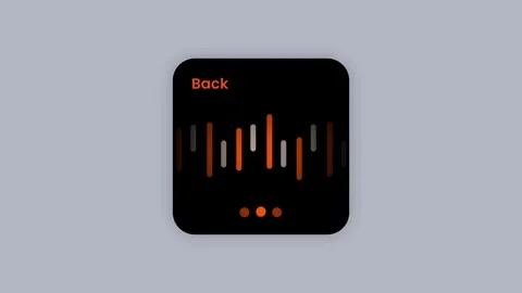 Music Analytics App Icon with Audio Waveform Bars Stock Footage 334471316